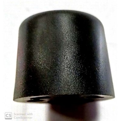 Fermaporta troncoconico d. mm 30 x h 25 in PVC nero