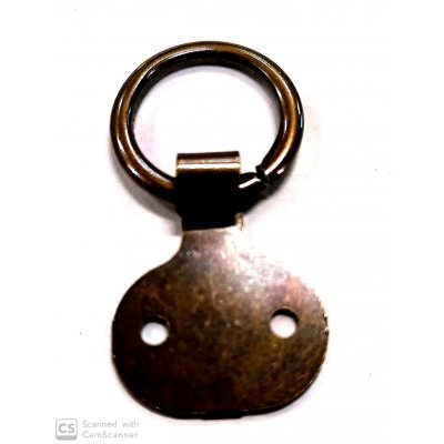 Attaccaglia mod. CAMPANELLA anello mm 15 in ferro bronzato
