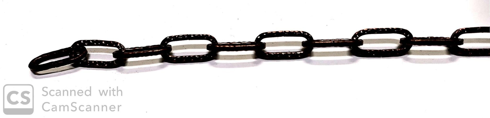 Catena RUSTICA bronzata sezione quadra rullata