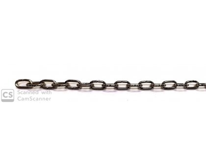 Catena OROLOGIO 11x6 nichelata forma ovale