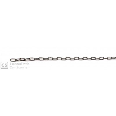 Catena OROLOGIO 10x4,5 nichelata forma ovale