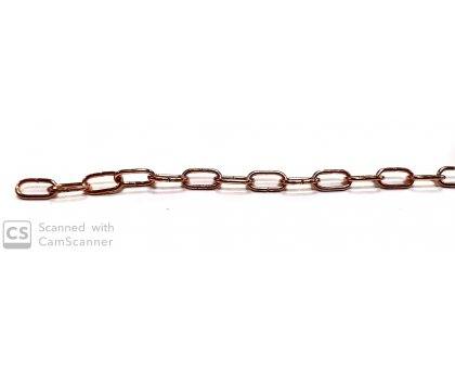 Catena OROLOGIO 10x4,5 ramata forma ovale