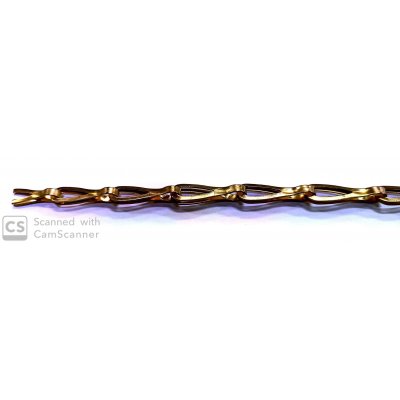 Catena PATENT ottone lucido piatta mm 20 x 0,5