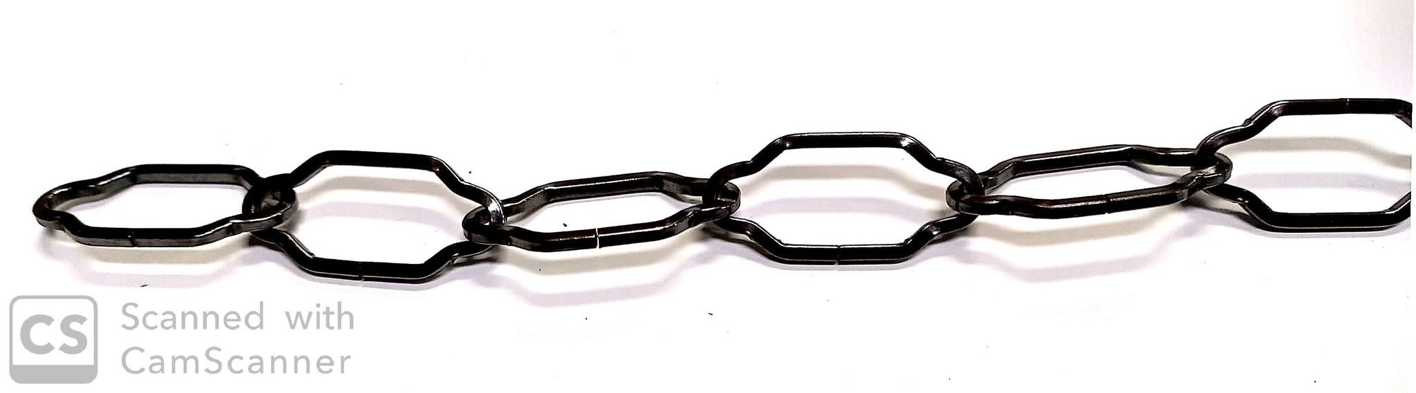 Catena SAGOMATA bronzata mm 43x20 filo 2,5