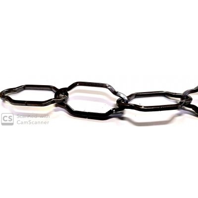 Catena SAGOMATA bronzata mm 43x20 filo 2,5