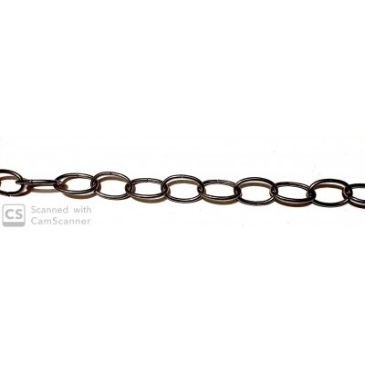 Catena OVALE nichelata mm 37x23 filo 3,4