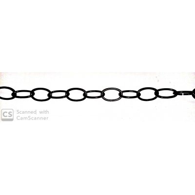 Catena OVALE bronzata mm 37x23 filo 3,4