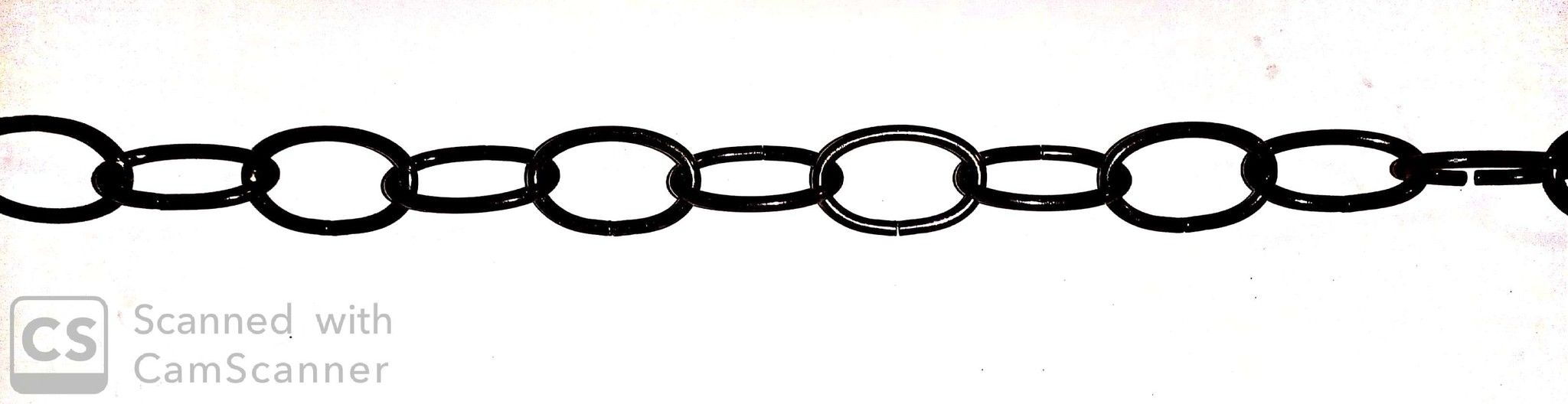 Catena OVALE bronzata mm 37x23 filo 3,4