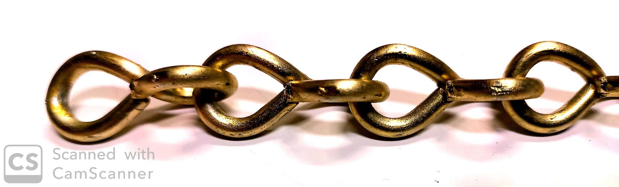 Catena JACK ottonata anello ritorto filo mm 3,4