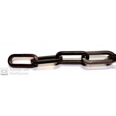 Catena GENOVESE DECORATIVA rame antico anello mm 50x20 spessore 5.0
