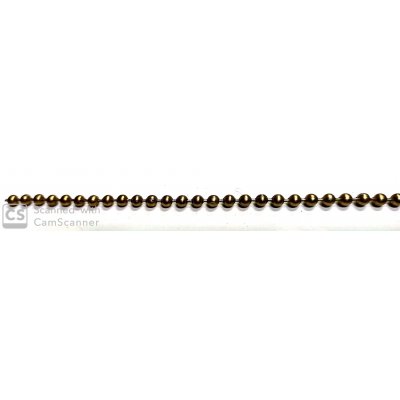 Catena PERLINE mm 3,6 ottone lucido