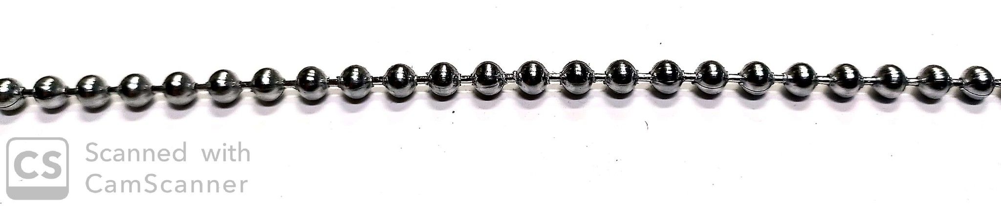 Catena PERLINE mm 4,5 ottone nichelato