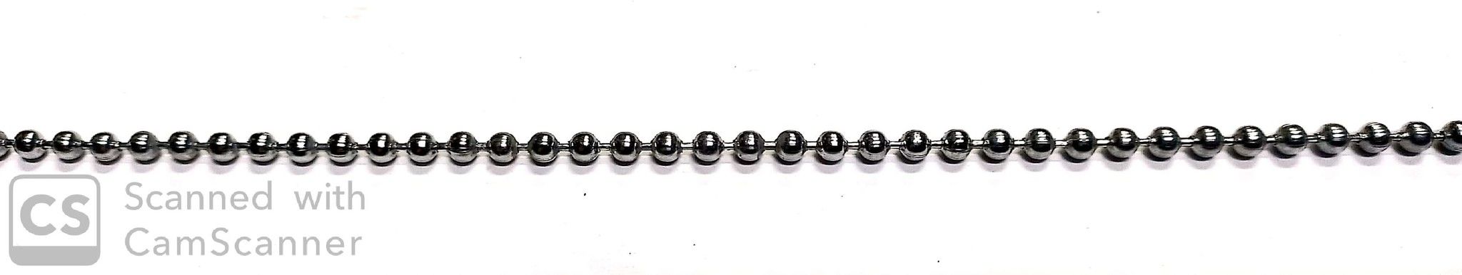 Catena PERLINE mm 3,6 ottone nichelato