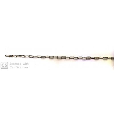 Catena GENOVESE n. 8 ottonata anello mm 13x6 spessore 1,3