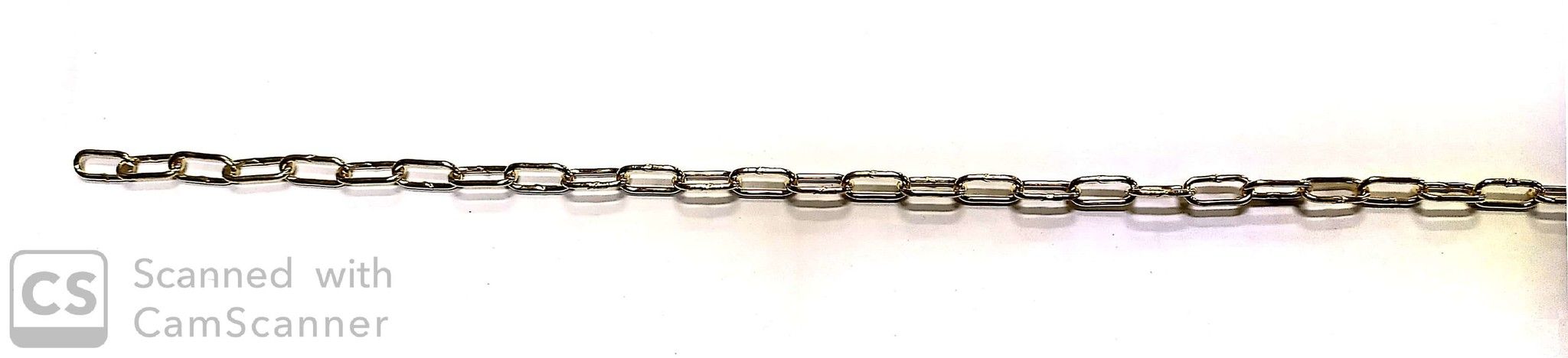 Catena GENOVESE n. 8 ottonata anello mm 13x6 spessore 1,3