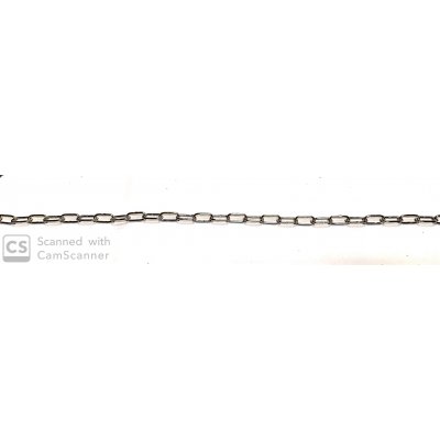 Catena GENOVESE n.12 ottonata anello mm 18x8,5 spessore 1,8