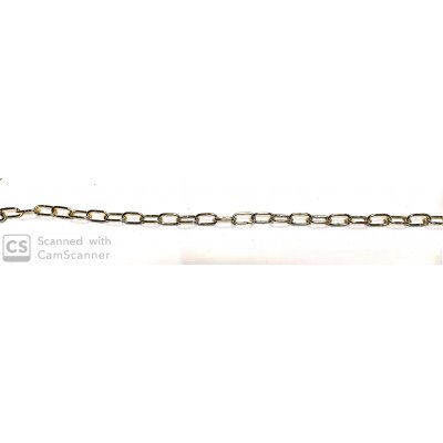 Catena GENOVESE n.14 ottonata anello mm 20,5x10,5 spessore 2,2