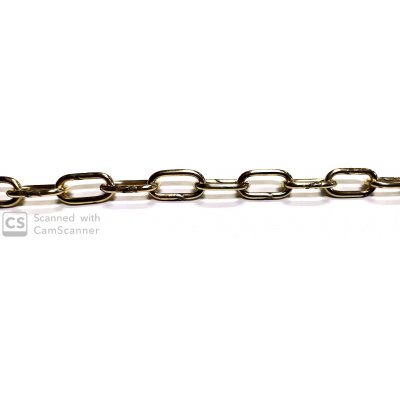 Catena GENOVESE n.16 ottonata anello mm 23x12,5 spessore 2,7