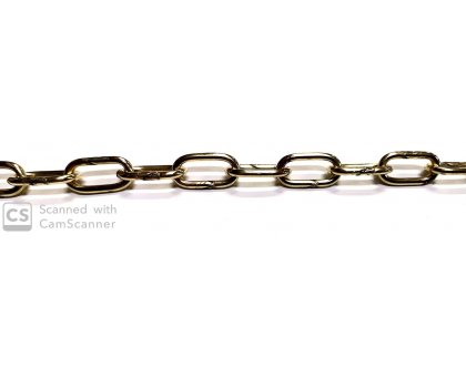 Catena GENOVESE n.16 ottonata anello mm 23x12,5 spessore 2,7