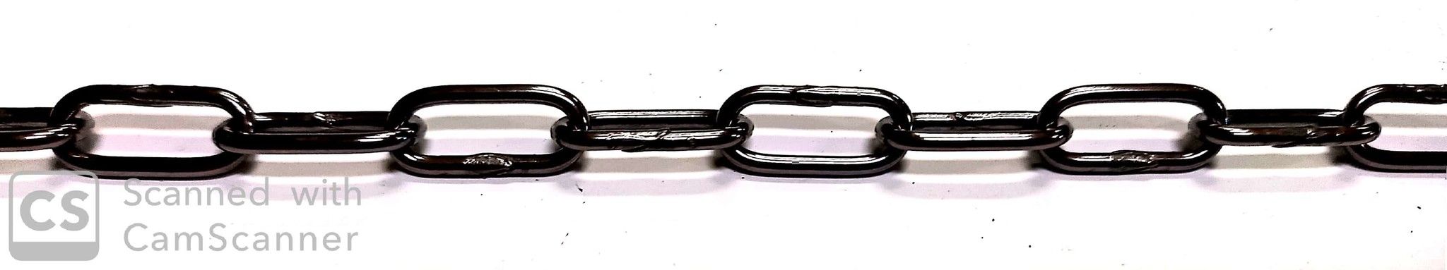 Catena GENOVESE n.13 bronzata anello mm 18x8,5 spessore 1,8