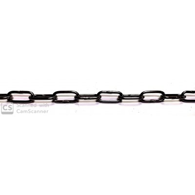 Catena GENOVESE n.13 bronzata anello mm 18x8,5 spessore 1,8