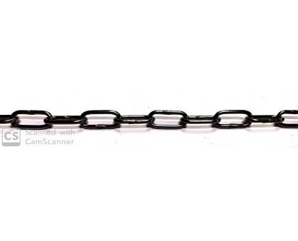 Catena GENOVESE n.13 bronzata anello mm 18x8,5 spessore 1,8