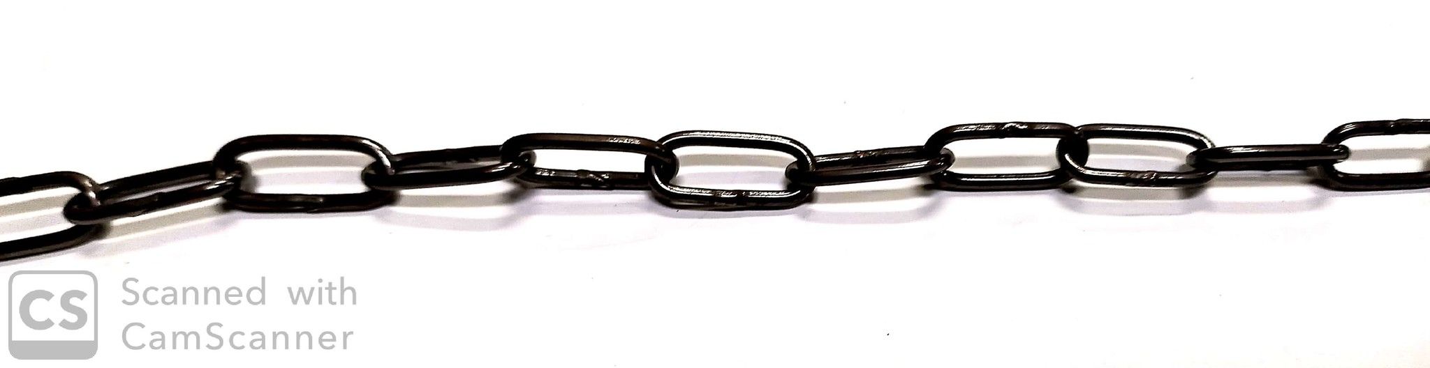 Catena GENOVESE n.13 bronzata anello mm 18x9 spessore 2.0