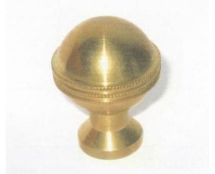 Pomolo ottone zigrinato d. 50 mm filetto 10 ma
