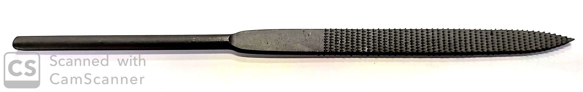 Raspa ad ago forma PIATTA-PUNTA mm 8 lunghezza mm 160