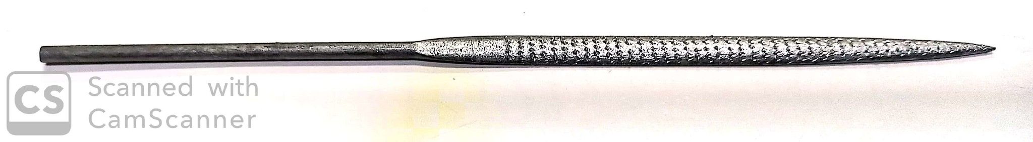 Raspa ad ago forma MEZZATONDA lunghezza mm 160