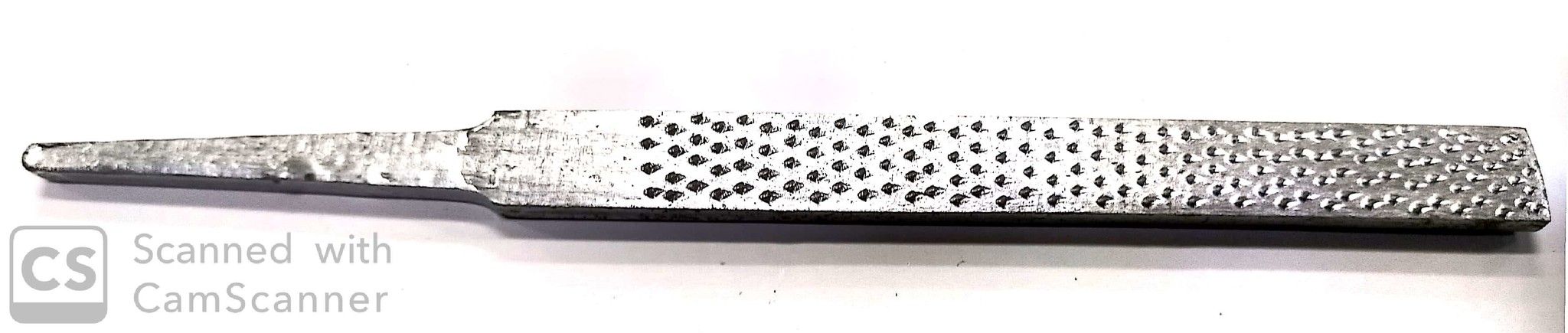 Raspa PIATTA  8' taglio mezzadolce senza manico