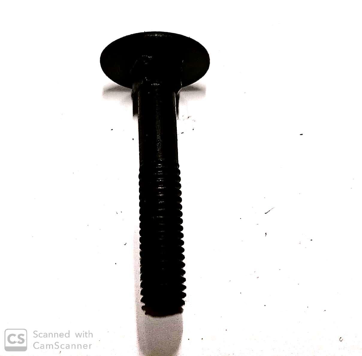 Bullone mm  6 x 35 testa tonda quadro sotto testa nero