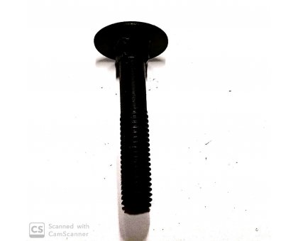 Bullone mm 6 x 35 testa tonda quadro sotto testa nero