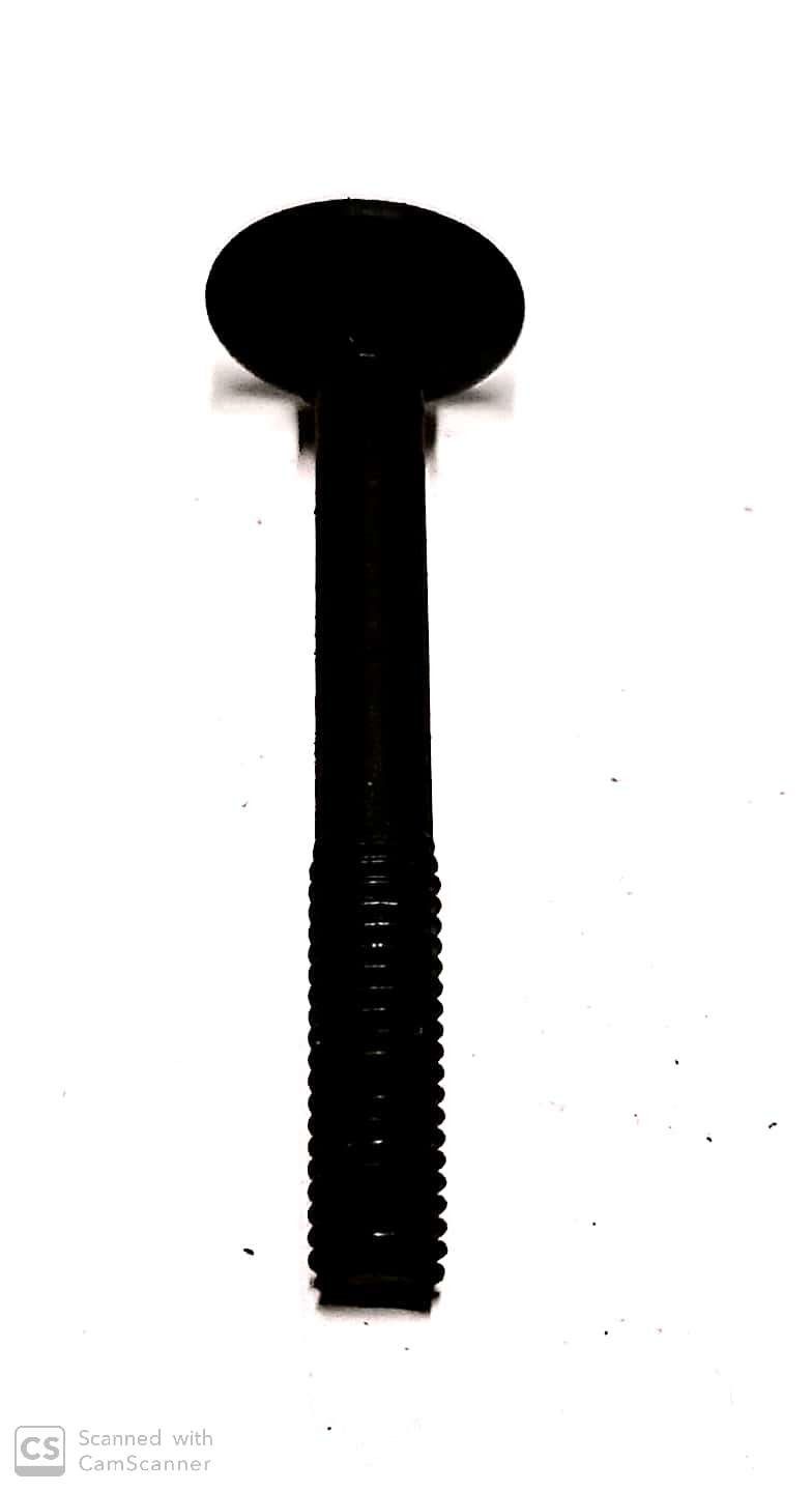 Bullone mm  6 x 50 testa tonda quadro sotto testa nero