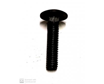 Bullone mm 8 x 35 testa tonda quadro sotto testa nero