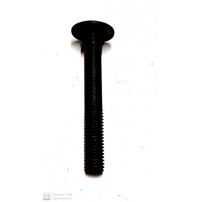 Bullone mm 8 x 60 testa tonda quadro sotto testa nero