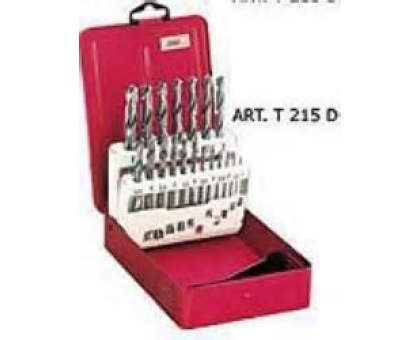 Set 25 punte HSS Cobalto 8% per inox da 1,0 a 13,00 mm in custodia metallo