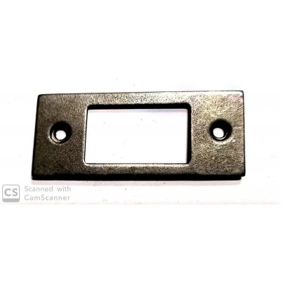 Cricchetto a rullo 'Va e Vieni' cm 14 in ferro grezzo e rullo ottone