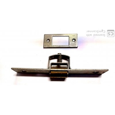 Cricchetto a rullo 'Va e Vieni' cm 14 in ferro grezzo e rullo ottone