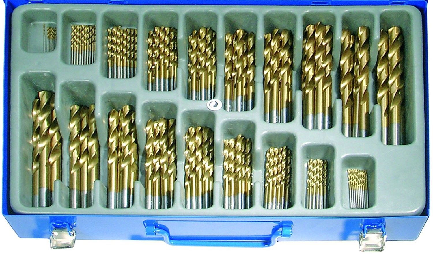 Set 170 pz. punte HSS-TIN in valigetta metallo BGS1994