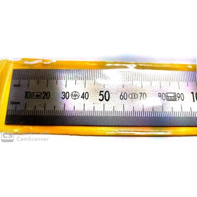 Riga inox millimetrata mm 1000 x 30 x 0,8