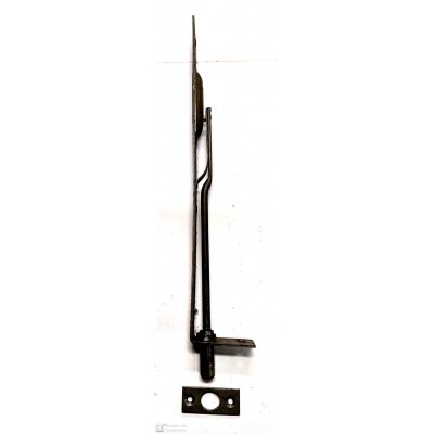 Catenaccio ad unghia cm 25 frontale mm 20 in ferro grezzo serie pesante