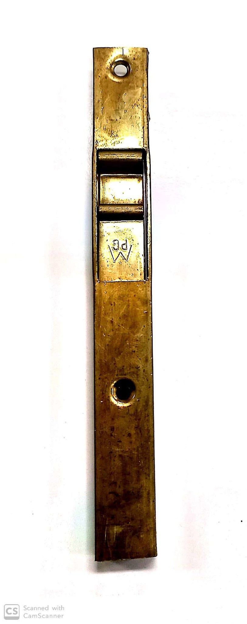 Catenaccio a pulsante cm 15 in ferro ottonatto