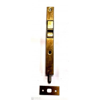 Catenaccio a pulsante cm 15 in ferro ottonatto