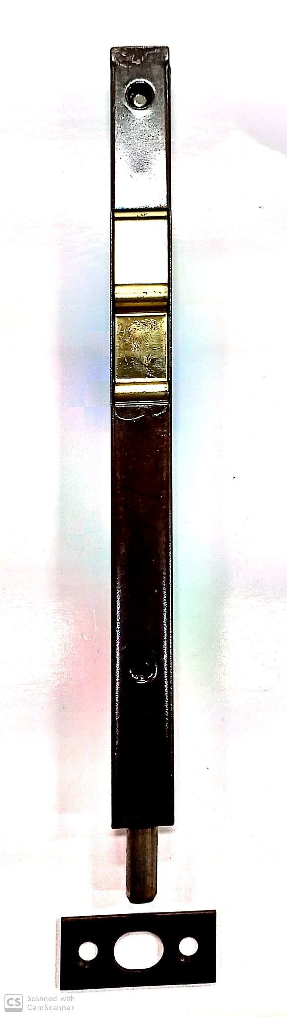 Catenaccio a pulsante cm 20 in ferro bronzato AGB 310