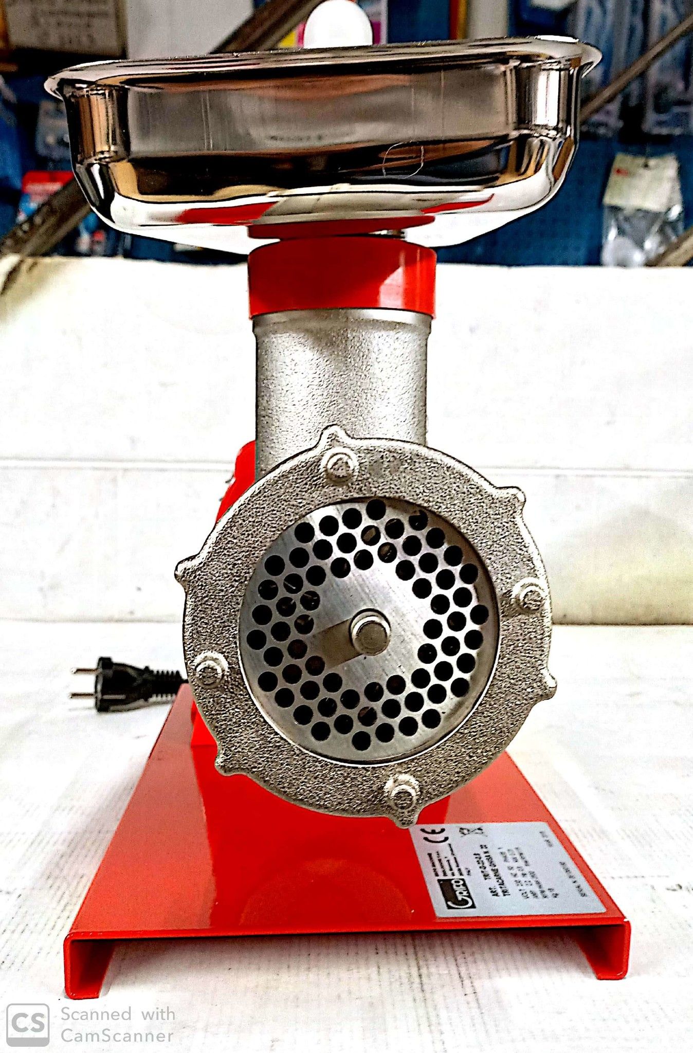Tritacarne elettrico OMAZ testa n. 22 motore Hp 0,8