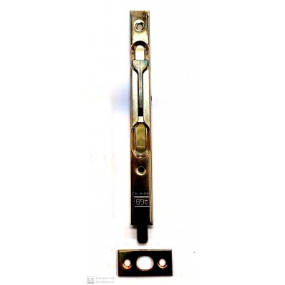 Catenaccio a leva cm 15 in ferro ottonato AGB 320