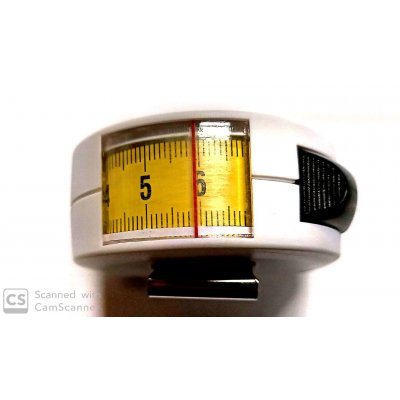 Flessometro con finestra di lettura per misure interne mt 3 nastro mm 16