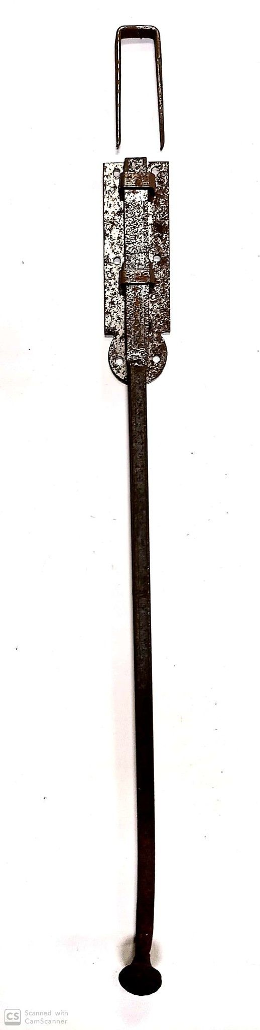 Catenaccio a coda tipo stretto cm 30 in ferro grezzo arruginito