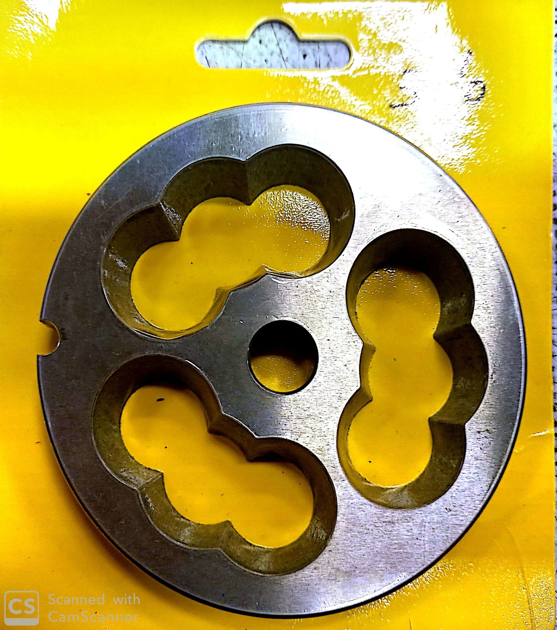 Piastra inox per cotiche per tritacarne n. 32